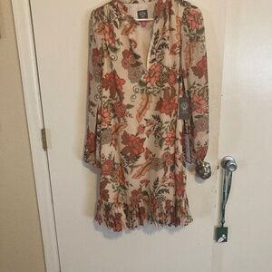 Autumn floral dress